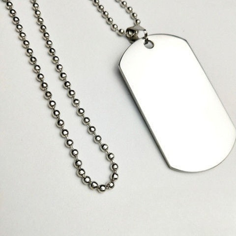 Custom Necklace Female Pendant Dog Tag Personalized Stainless Steel Ladies Birthday Gift -dropshippingabc.com