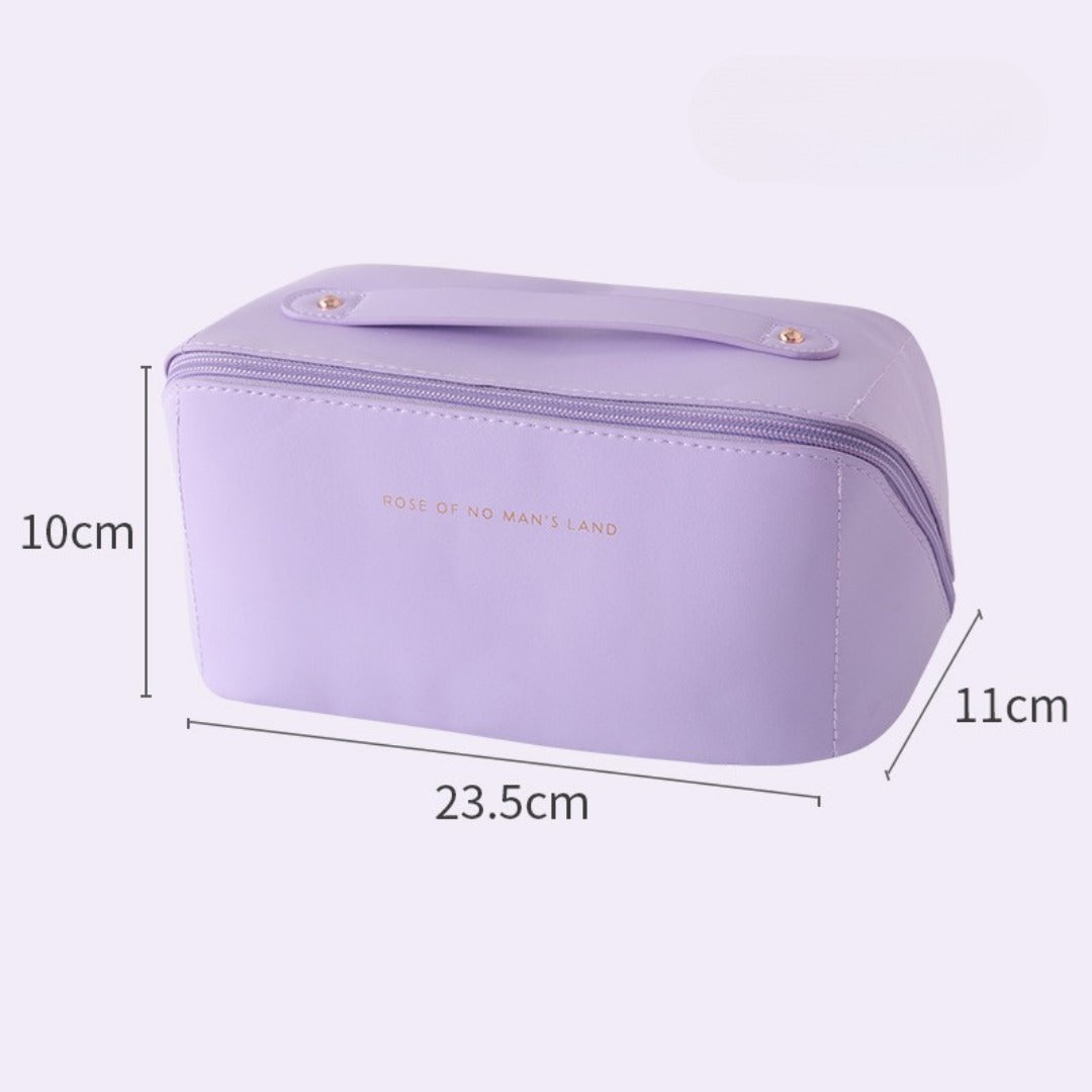 Stylish Large Capacity Makeup Bag for Women - Versatile Travel Toiletry Organizer with Compartments -dropshippingabc.com