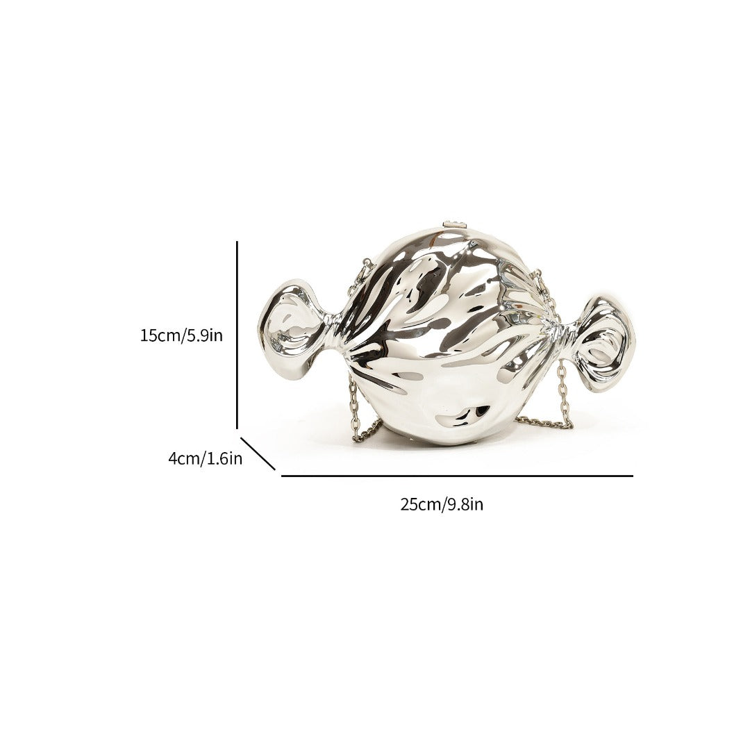 Candy Acrylic Purse Clutch - Women's Metal Evening Handbag with Chain for Formal Prom Wedding -dropshippingabc.com
