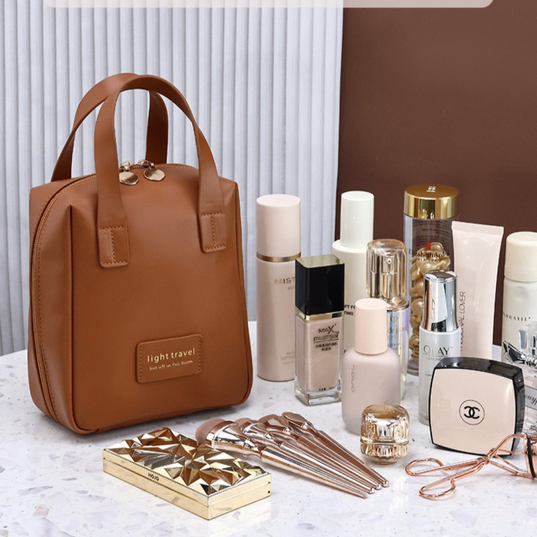 Tote Cosmetic Bag Large Capacity - Travel Portable Shell Makeup Bag Organizer -dropshippingabc.com