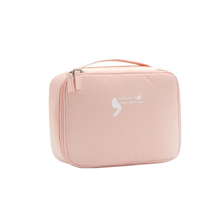 Square Waterproof Makeup Bag - Lightweight Multi-Functional Toiletry Organizer with Compartments -dropshippingabc.com
