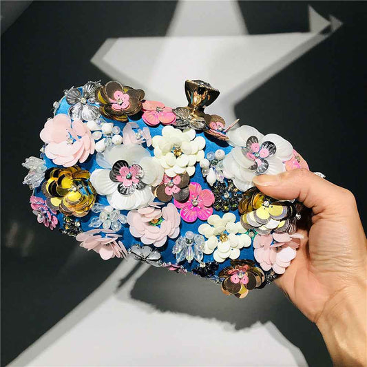 Colorful floral clutch purse evening bag for women formal party handbag clutch bag clutch purse evening bag for women floral clutch purse formal party clutch formal party handbag Party Evening Bag