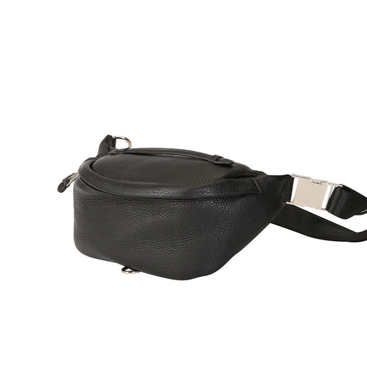 Genuine Leather Waist Bag for Women - Elegant Crossbody Chest Purse Unisex for Travel & Running -dropshippingabc.com