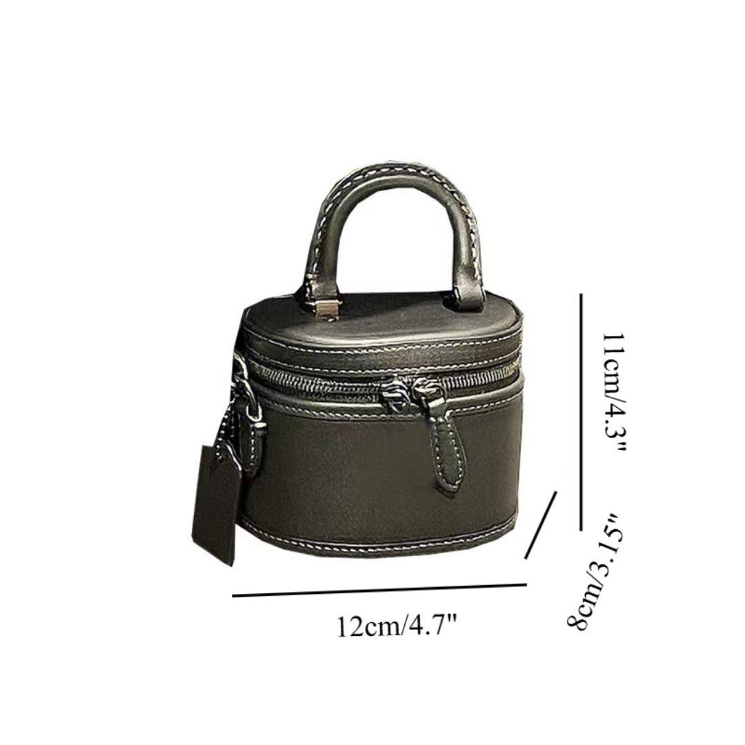 Mini Lipstick Shoulder Bag - Compact Crossbody Makeup Box with Adjustable Strap -dropshippingabc.com