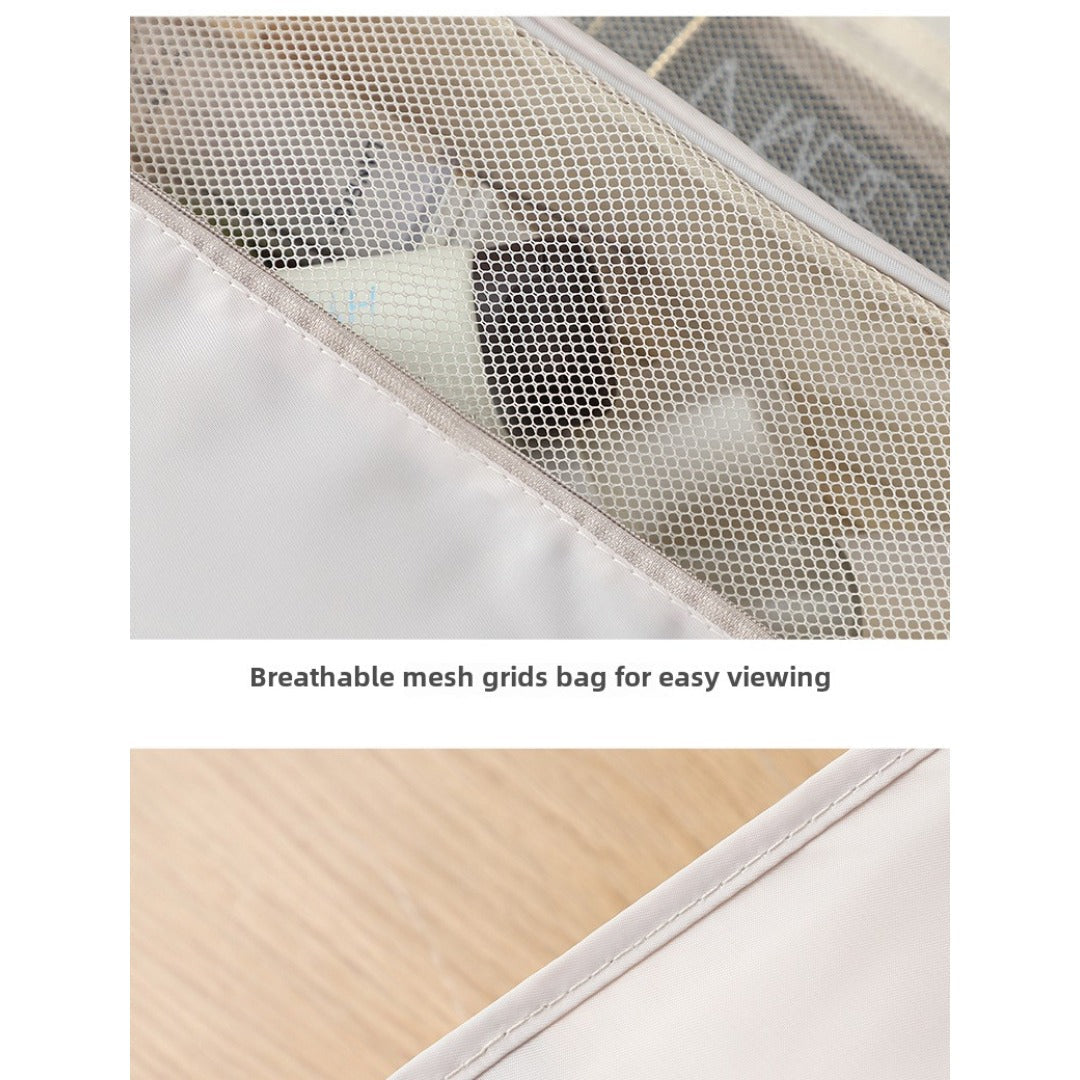 Travel Waterproof Makeup Bag with Hook - Large Capacity Portable Wash Bag & Toiletry Organizer -dropshippingabc.com