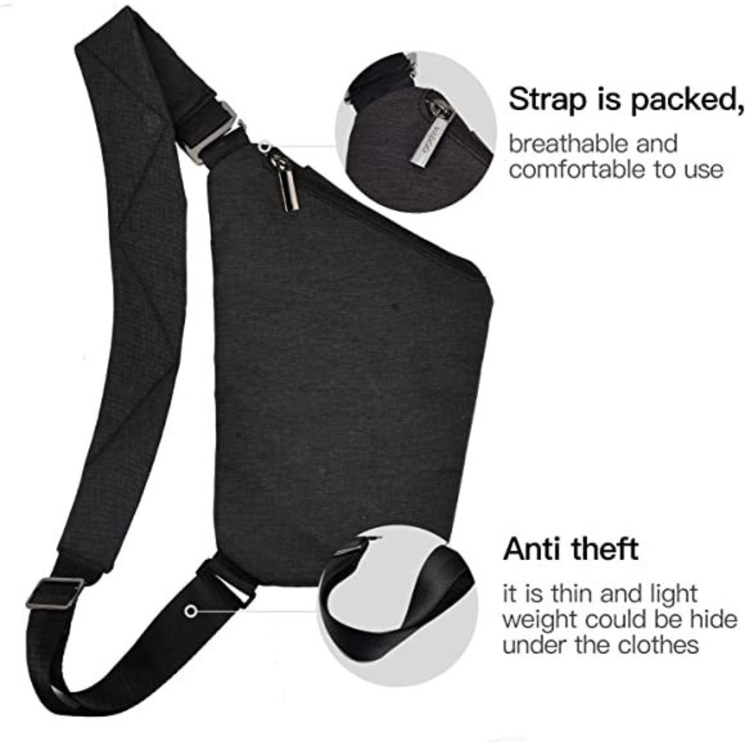 Fanny pack Crossbody bag, - Anti-theft Crossbody bag Unisex, Travel Sports Convenient Shoulder Crossbody bag -dropshippingabc.com