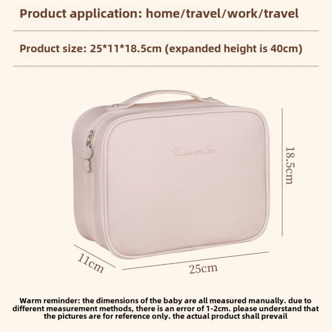 Multifunctional Cosmetic Bag - Large Capacity Waterproof Makeup Organizer with Compartments -dropshippingabc.com