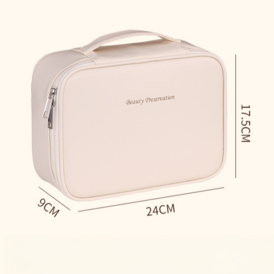 Free Partition Cosmetic Bag - Large Capacity Travel Portable Toiletry Bag & Makeup Organizer for Women -dropshippingabc.com