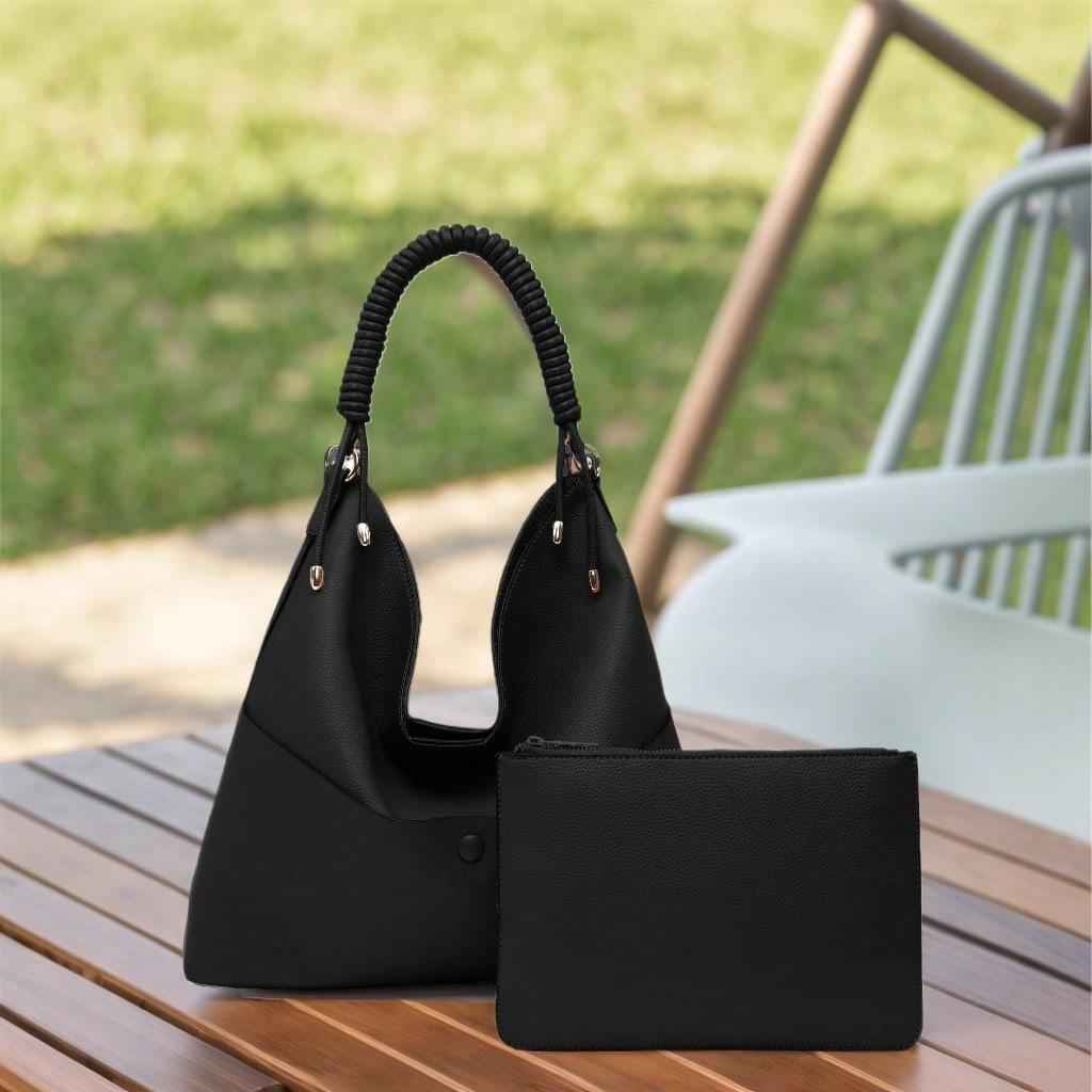 shomico Soft Material Women's Hobo Purse – Lightweight, Large Capacity Shoulder Bag With Detachable Extra Pouch