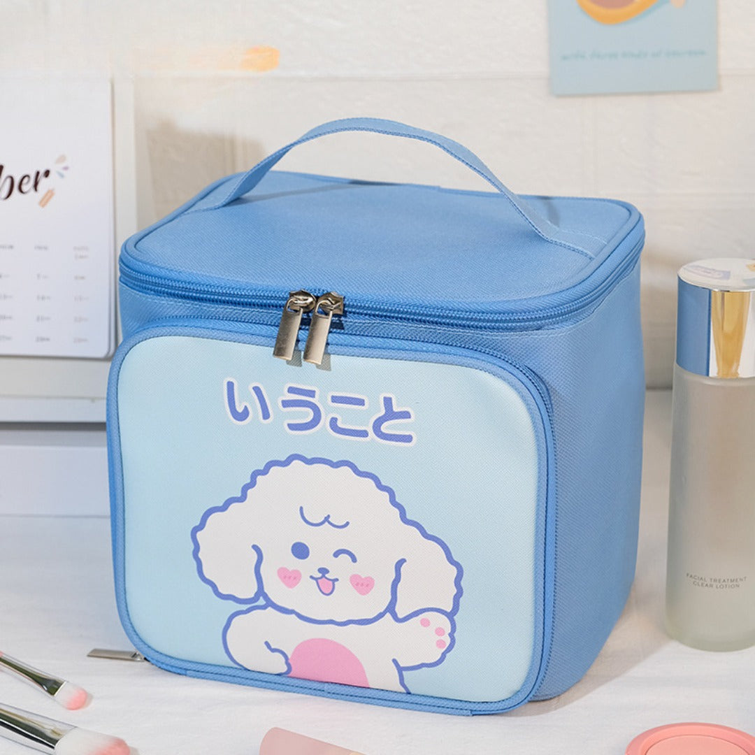 Cute Large Capacity Portable Storage Toilet Bag - Travel Bucket Cosmetic Bag & Makeup Organizer for Women -dropshippingabc.com