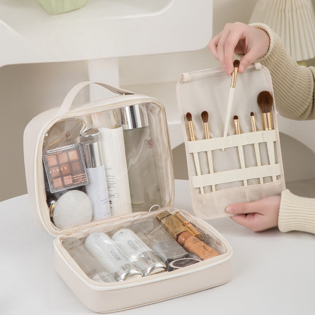 Cosmetic bag large capacity, large makeup bag,Travel makeup bag,Makeup bag organizers,Cosmetics storage bag, -dropshippingabc.com