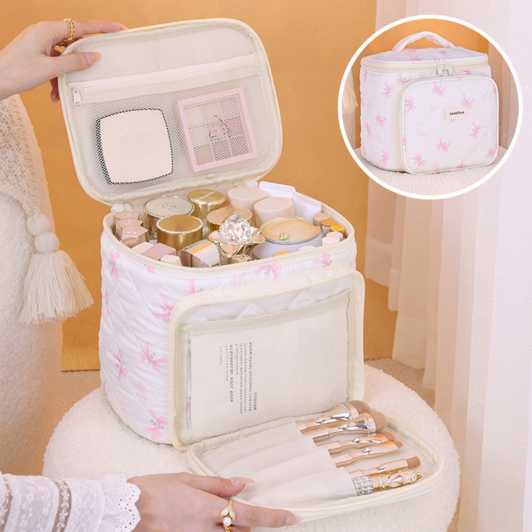 Multifunctional Cosmetic Bag - Partition Storage & Travel Portable Toilet Bag with Compartments -dropshippingabc.com