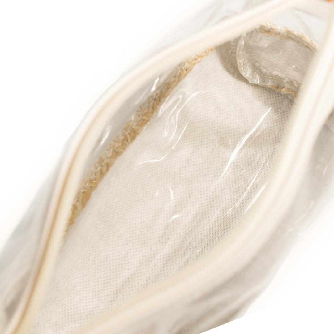 Ladies straw wristlet purse, Cosmetics storage bag transparent, toiletries storage bag, Transparent Cosmetic Bag, -dropshippingabc.com