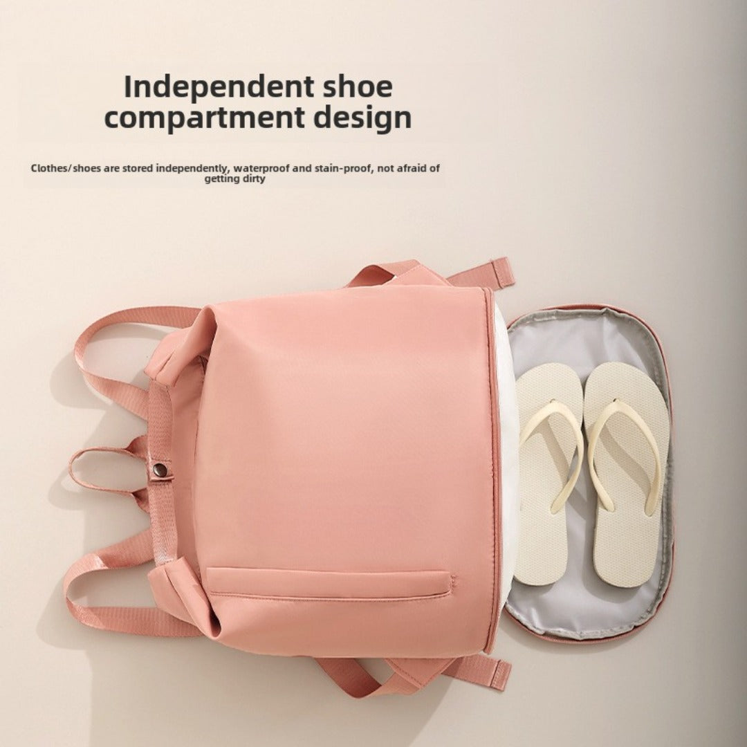 Fitness Backpack with Wet-Dry Separation - Large Capacity Sports Bag for Gym, Swimming & Beach Travel -dropshippingabc.com