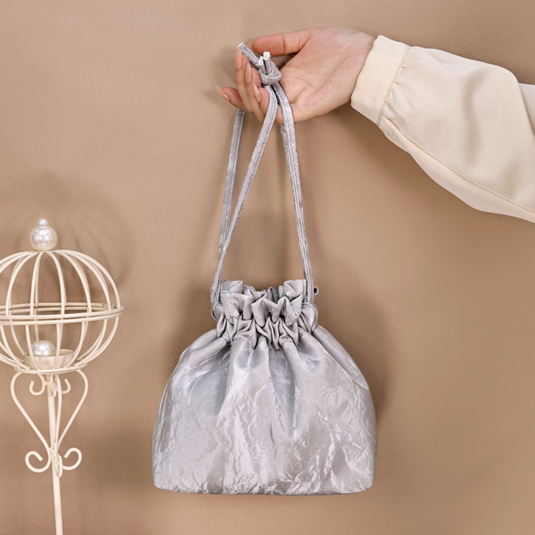 Bundle Mouth Cosmetic Bag - Large Capacity Storage Portable Makeup Bag for Women -dropshippingabc.com