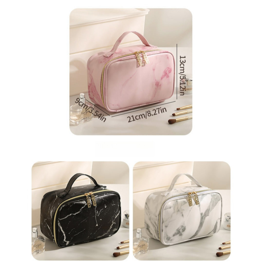 Large Makeup Bag for Women - Travel Cosmetic Organizer with Large Capacity, Portable Storage Case -dropshippingabc.com