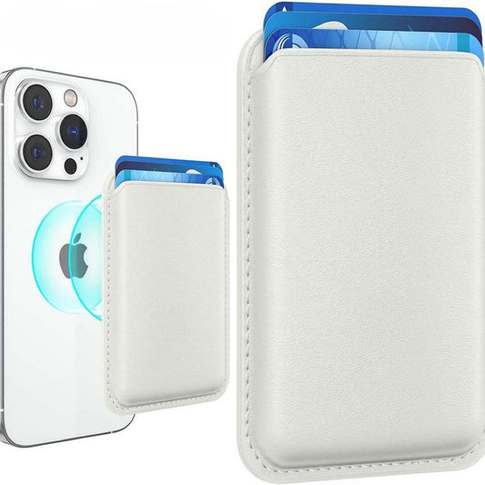 Applicable to Apple 15Magsafe magnetic card bag iPhone mobile phone card bag card holder PU magnetic suction -dropshippingabc.com