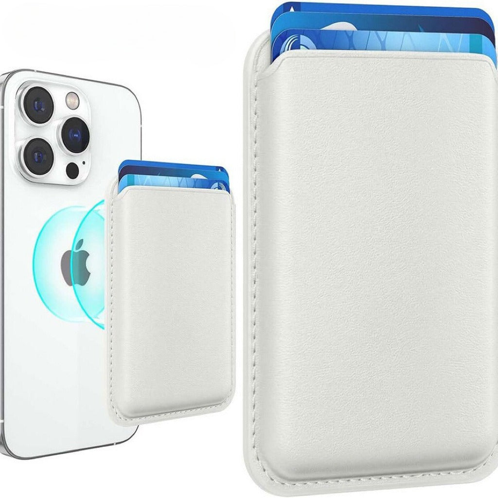 Applicable to Apple 15Magsafe magnetic card bag iPhone mobile phone card bag card holder PU magnetic suction -dropshippingabc.com