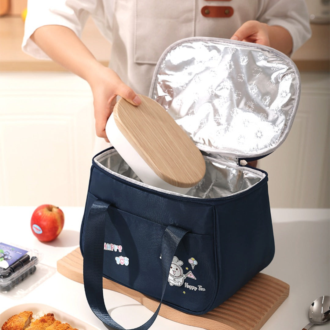 Cute Lunch Bag - Waterproof Lunch Box Bag for Students, Cartoon Picnic Camping Thermal Insulation Bag -dropshippingabc.com