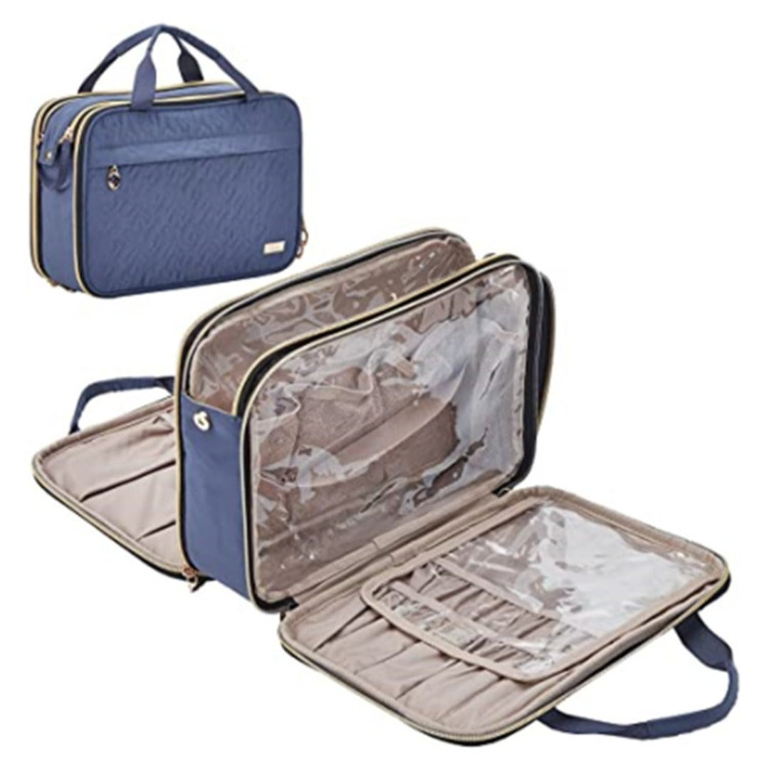 Travel Makeup Bag Organizer - Large Wash Bag & Cosmetic Storage Kit for Women -dropshippingabc.com