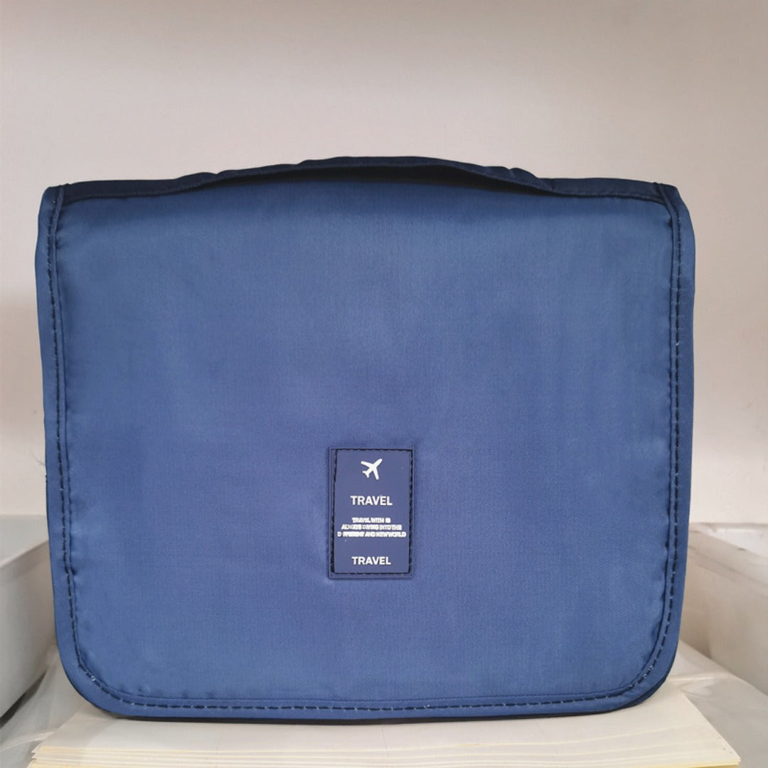 Travel Waterproof Makeup Bag with Hook - Large Capacity Portable Wash Bag & Toiletry Organizer -dropshippingabc.com