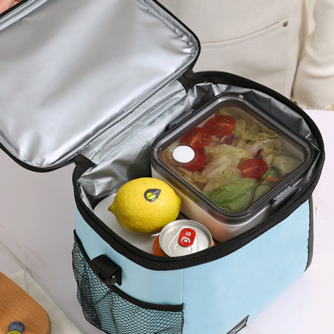 Outdoor Picnic Bag - Lunch Tote with Crossbody Strap & Shoulder Ice Bag for Thermal Insulation -dropshippingabc.com