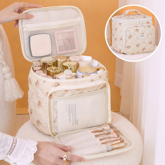 Multifunctional Cosmetic Bag - Partition Storage & Travel Portable Toilet Bag with Compartments -dropshippingabc.com