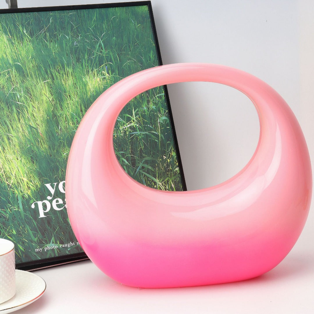 Acrylic Evening Clutch Purse - Gold & Silver Wedding Prom Bag with Chain, Stylish Makeup Clutch Box for Parties -dropshippingabc.com