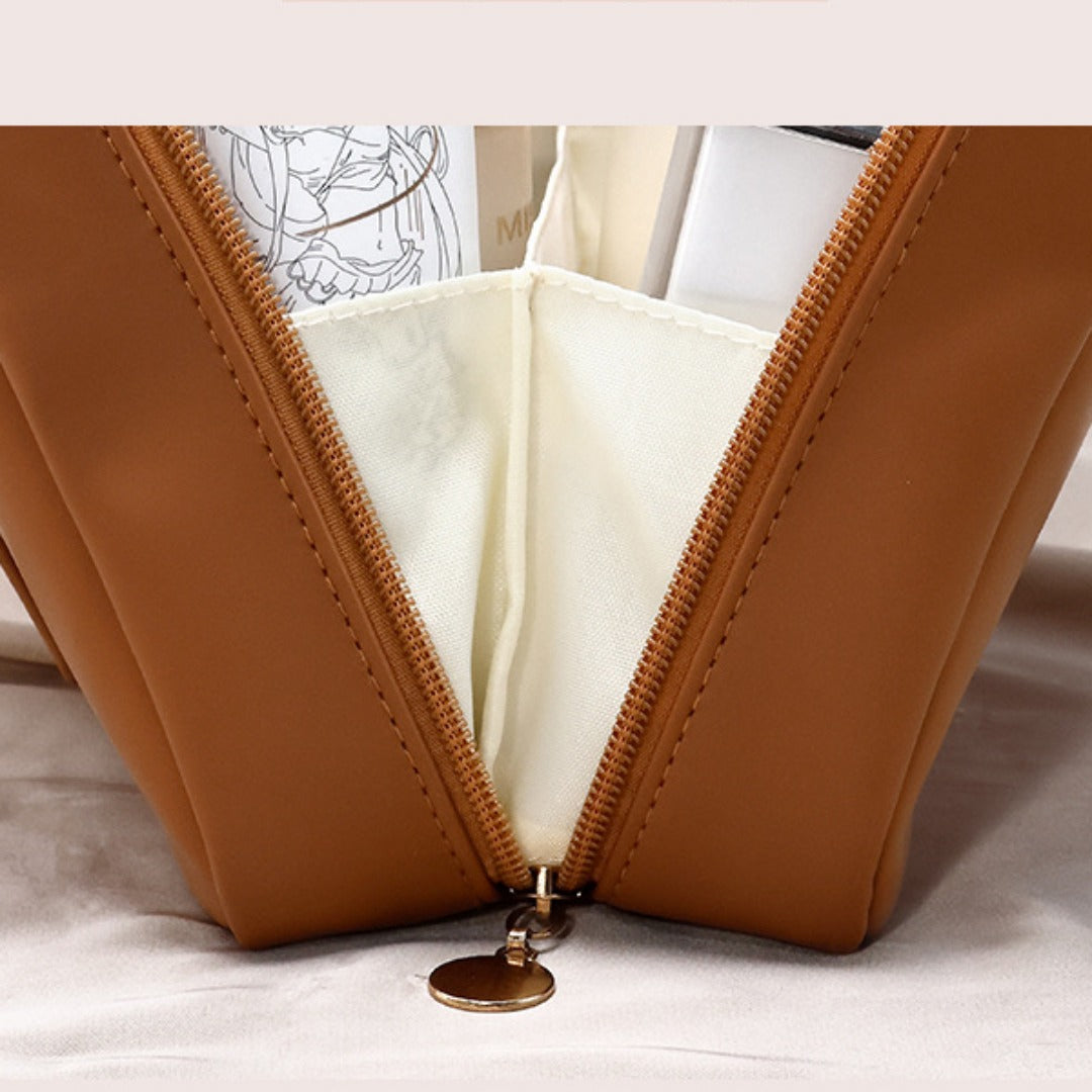 Tote Cosmetic Bag Large Capacity - Travel Portable Shell Makeup Bag Organizer -dropshippingabc.com