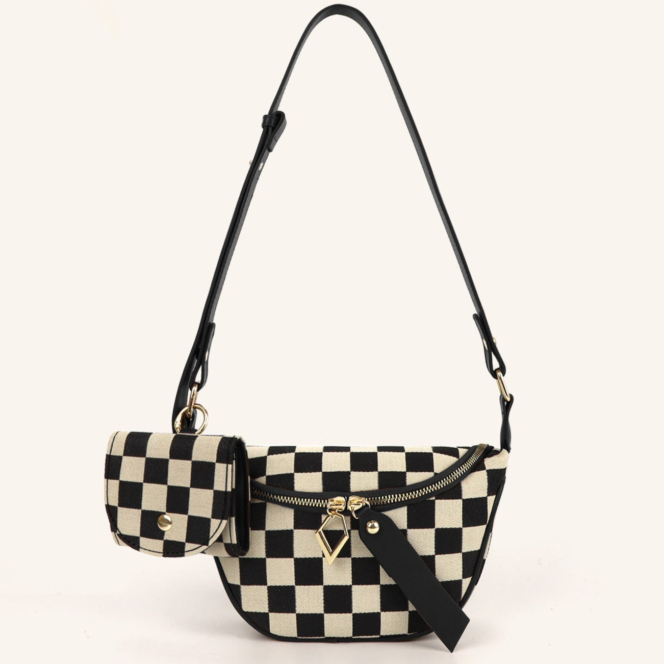 Versatile Checkerboard Chest Bag – Fashion Plaid Waist Bag, Stylish Messenger Bag & Fanny Pack for Everyday Use -dropshippingabc.com