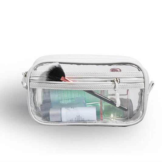 Unisex PVC Transparent Toiletry Bag - Waterproof Travel Organizer with Compartments for Men & Women -dropshippingabc.com