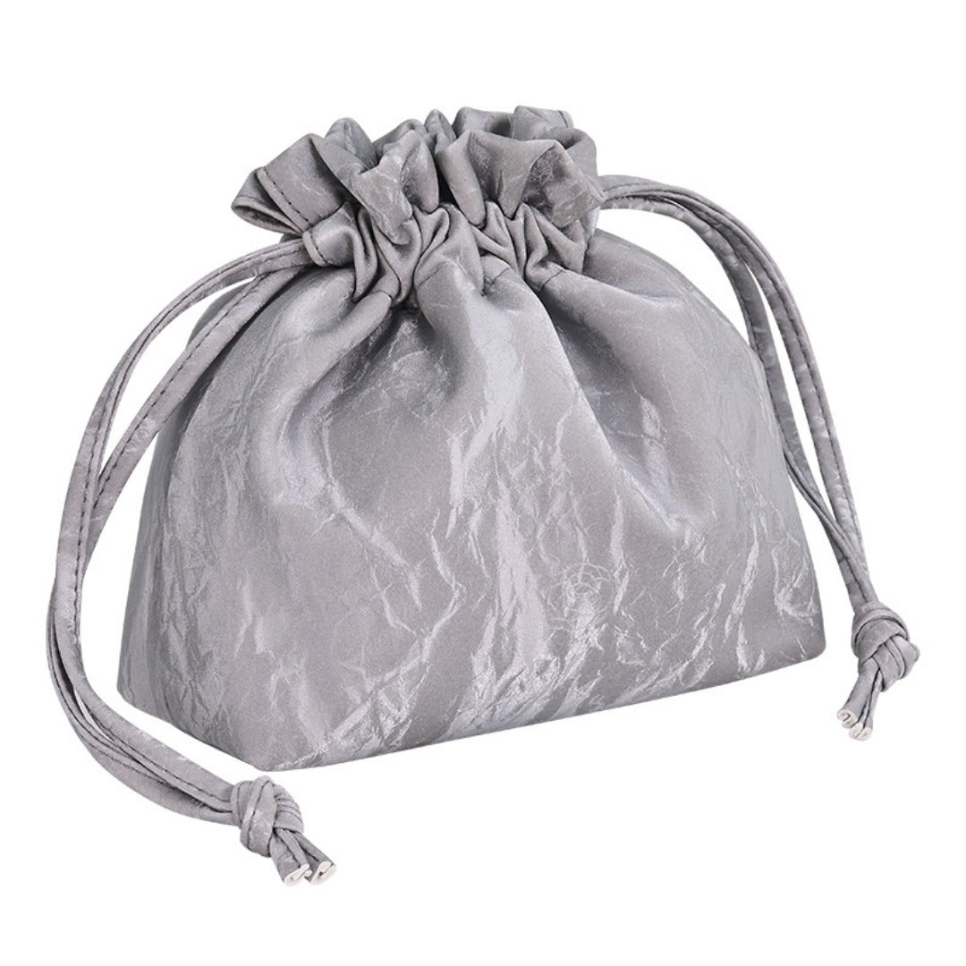 Bundle Mouth Cosmetic Bag - Large Capacity Storage Portable Makeup Bag for Women -dropshippingabc.com