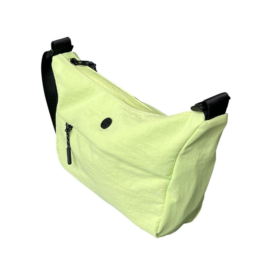 Small Casual Bag Women, Casual Simple Crossbody Bag, Nylon Wide Shoulder Strap Daily Commuter Shoulder Bag -dropshippingabc.com