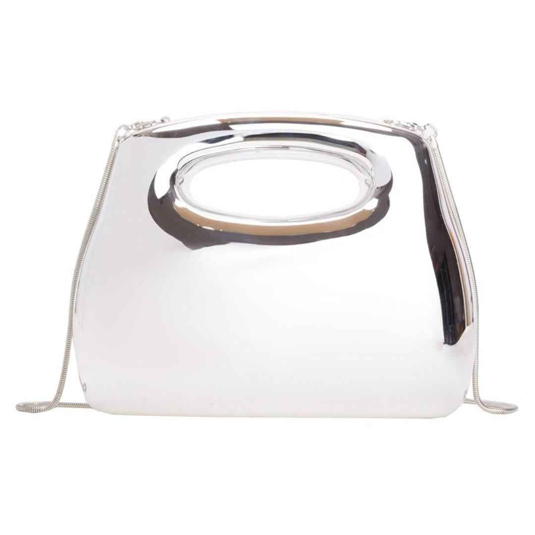 Square Box Acrylic Clutch Bag - Metal Frame Crossbody Evening Purse for Party & Dinner