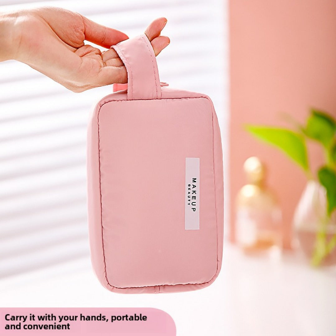 Large Capacity Waterproof Makeup Bag with Compartments - Portable Travel Toiletry & Cosmetic Storage Organizer -dropshippingabc.com
