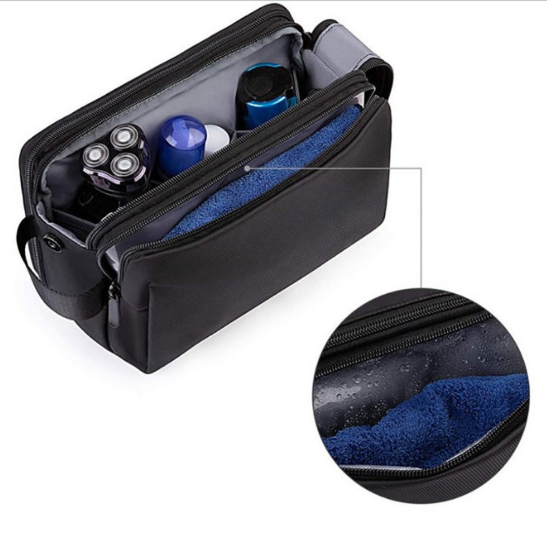 Unisex Waterproof Toiletry Bag - Multi-Compartment Shaving Kit & Shower Products Organizer for Men & Women -dropshippingabc.com