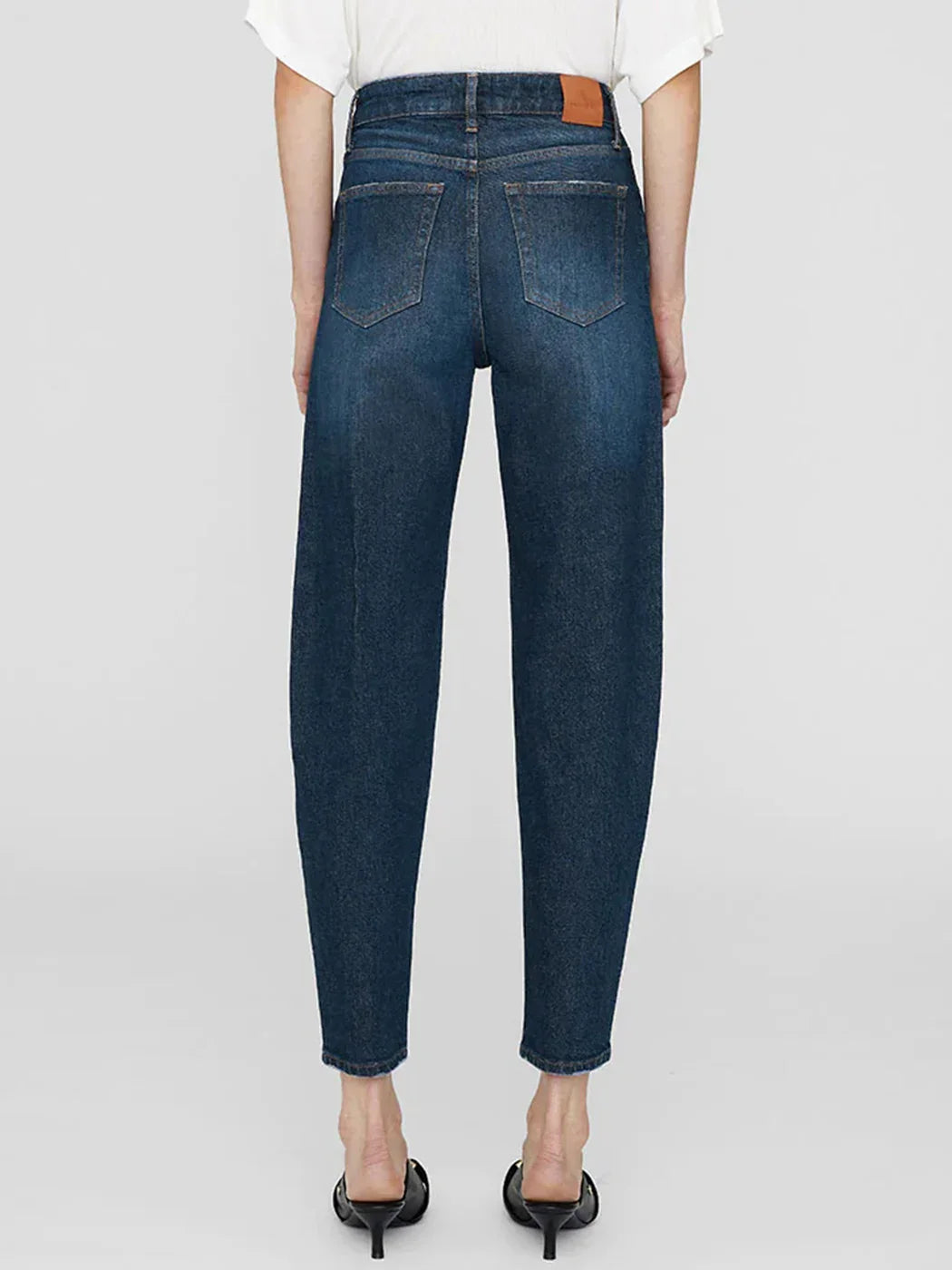 Women's Medium Comfort-Stretch Jeans - High Waist Vintage Denim Pants for Autumn Winter 2025 Casual Streetwear -dropshippingabc.com