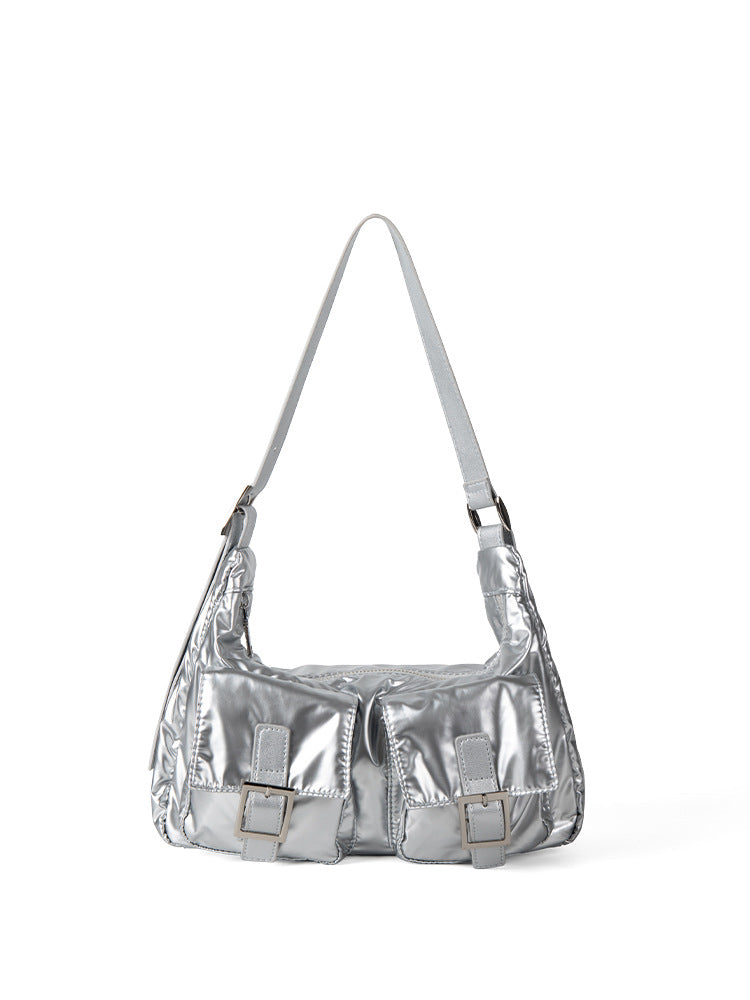 Multi-Pocket Lightweight Nylon Shoulder Hobo Bag - Women's Versatile Commuter Handbag -dropshippingabc.com