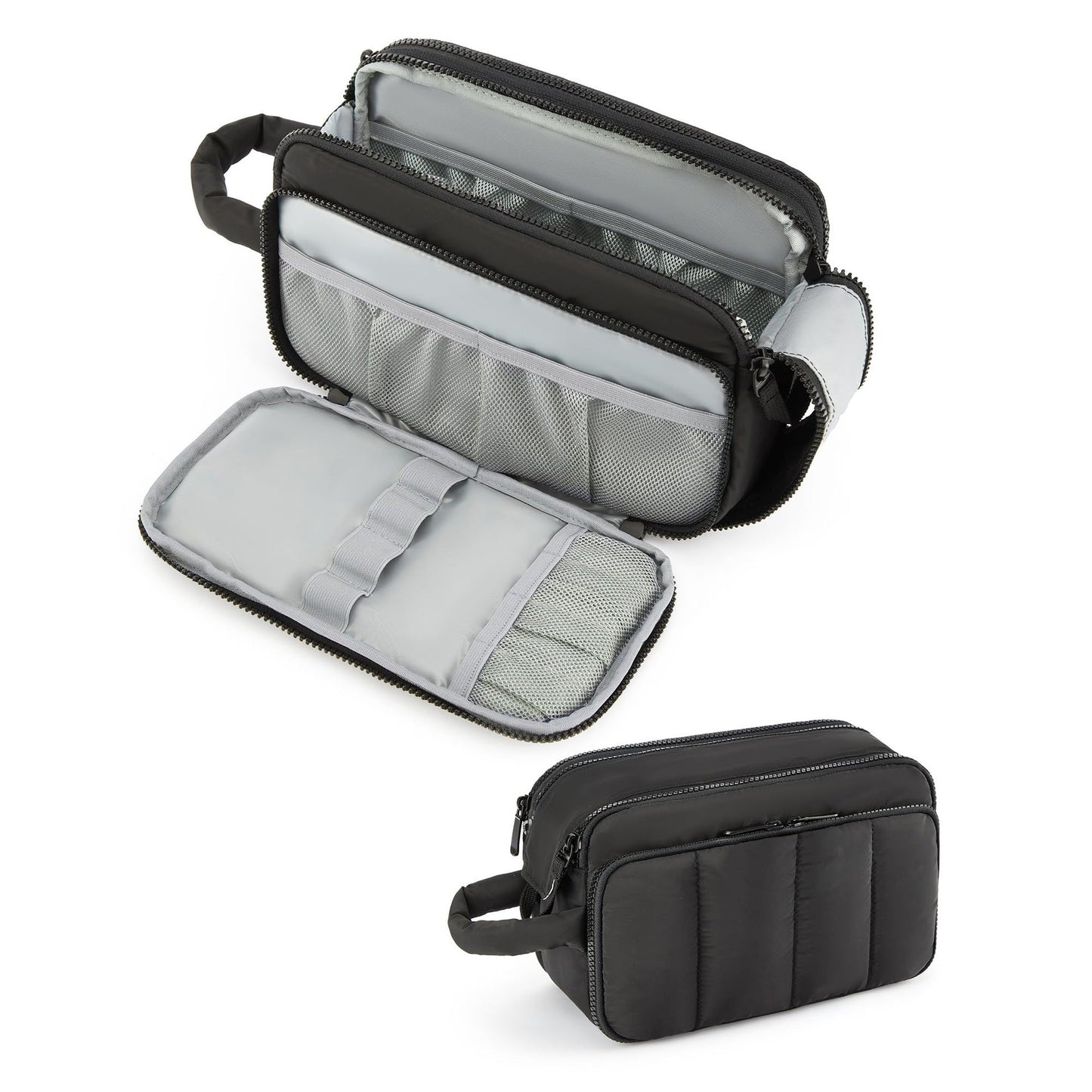 Portable Travel Toilet Bag - Compact Cosmetic Bag with Organizers for Makeup Storage -dropshippingabc.com