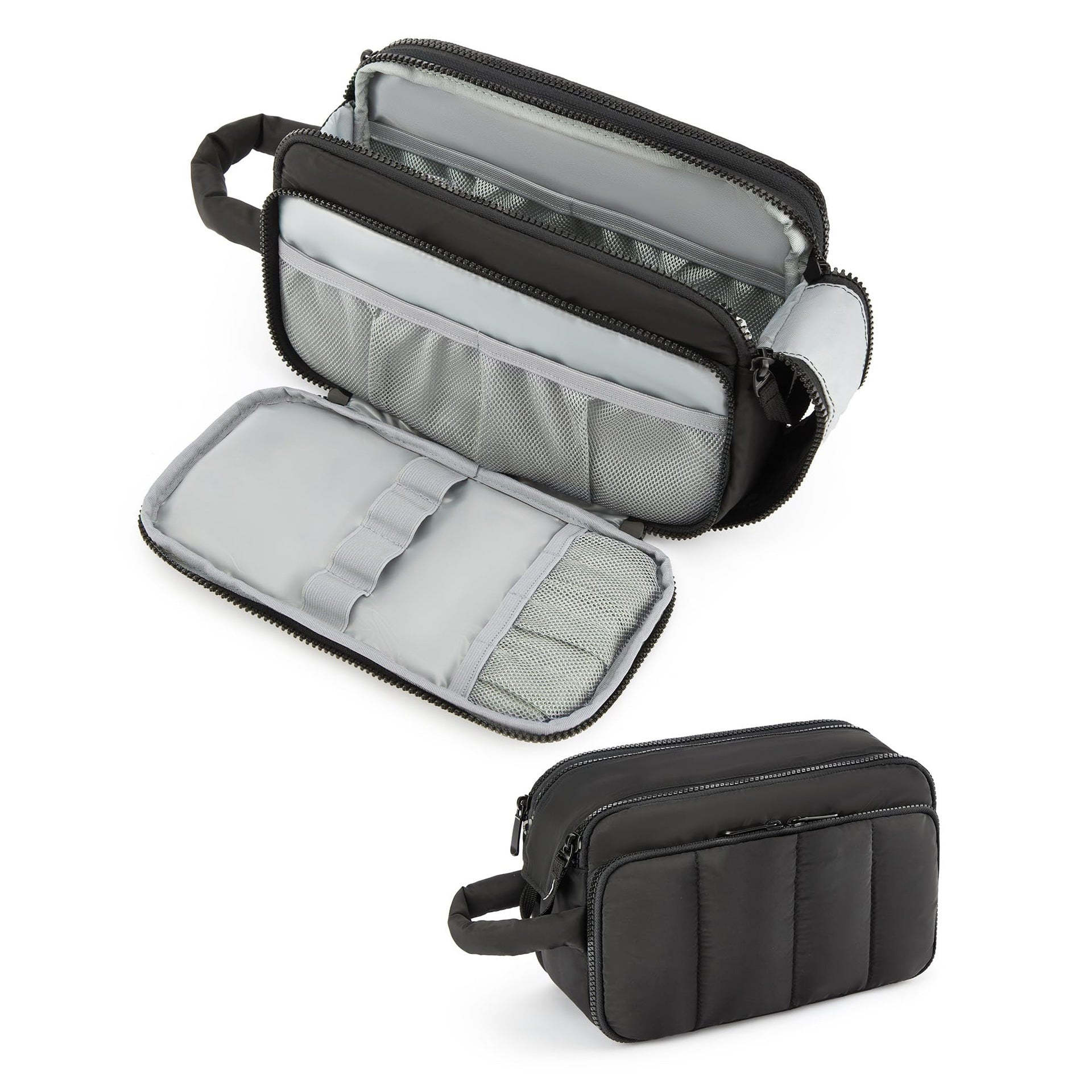 Portable Travel Toilet Bag - Compact Cosmetic Bag with Organizers for Makeup Storage -dropshippingabc.com