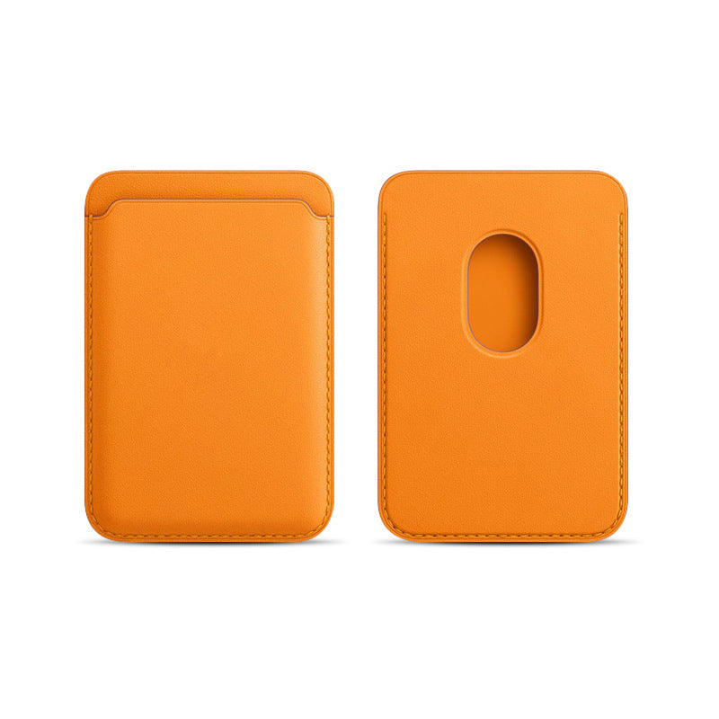Applicable to Apple 15Magsafe magnetic card bag iPhone mobile phone card bag card holder PU magnetic suction -dropshippingabc.com