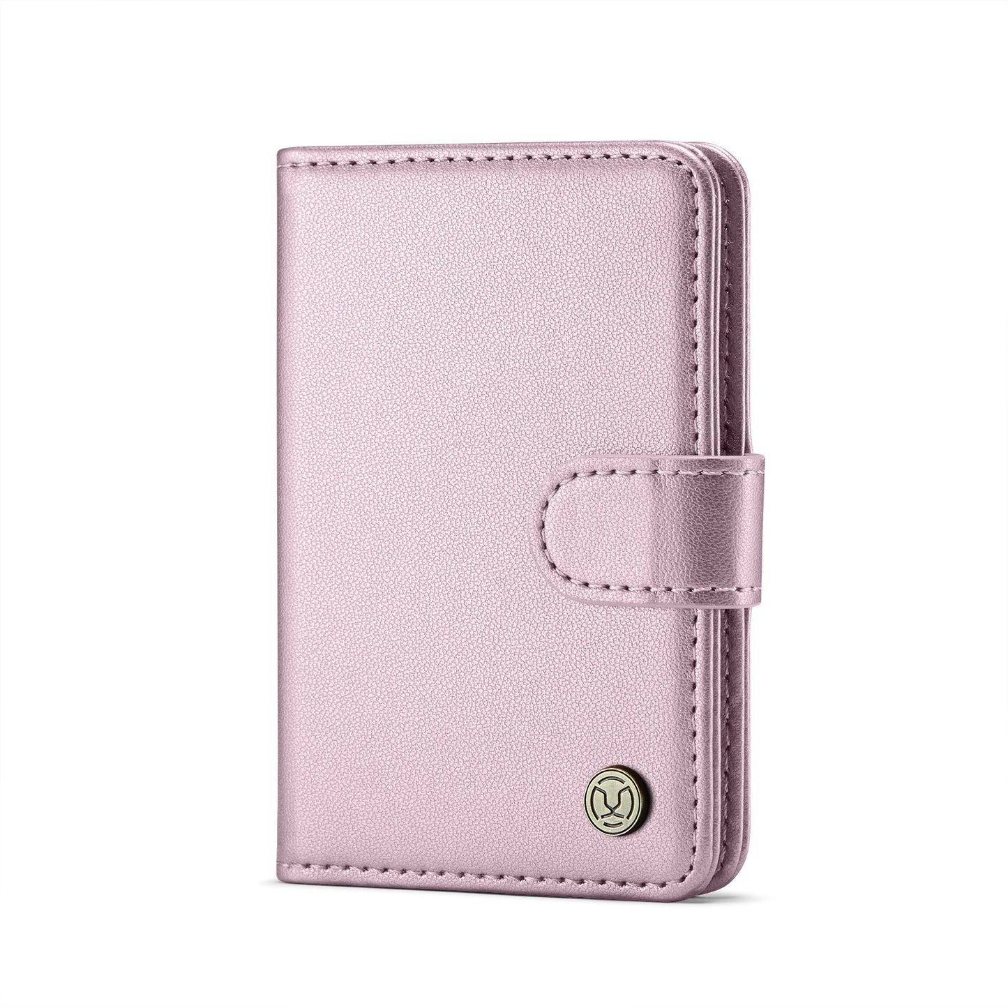 Magsafe ring magnetic card case  for iPhone17 card anti-theft brush 16/15/14/13 zipper change bag Wallet Magnetic Card Holder RFID Blocking, PU Leather Minimalist Phone Wallet Compatible with MagSafe Phones -dropshippingabc.com