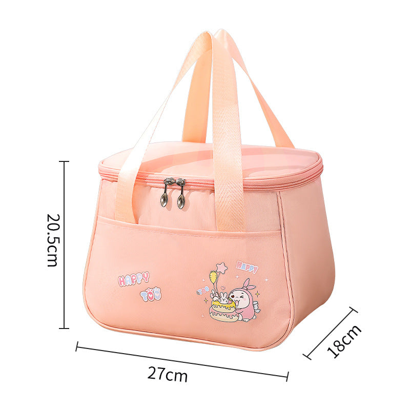 Cute Lunch Bag - Waterproof Lunch Box Bag for Students, Cartoon Picnic Camping Thermal Insulation Bag -dropshippingabc.com