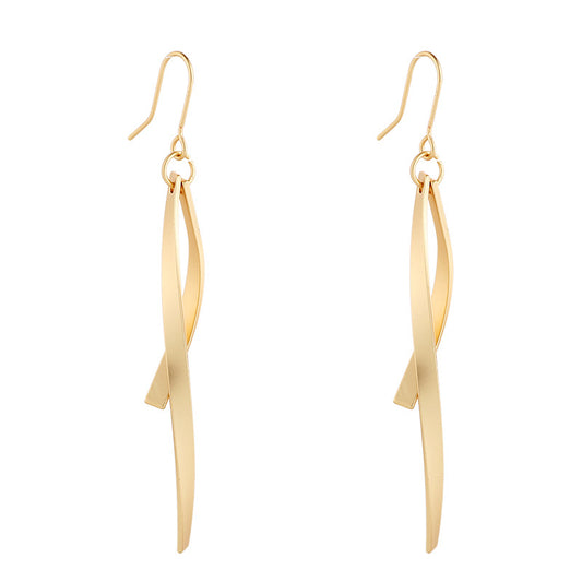 Gold Earrings for Women Hypoallergenic Leverback Drop Dangle Earrings Trendy 14K Gold Plated Twisted Spiral Teardrop Rhombus Heart Dangle Earring for Women Dainty Fashion Jewelry Gifts -dropshippingabc.com