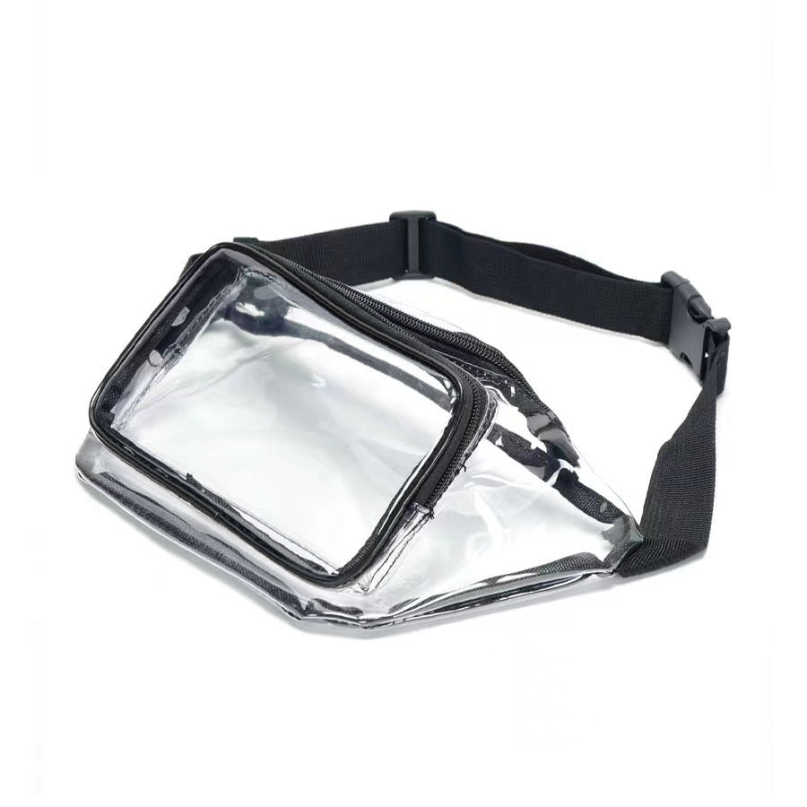 PVC transparent bag waterproof fanny pack Storage Bag for Portable Travel & Sports | Durable Fanny Pack with Clear Design for Secure and Easy Access -dropshippingabc.com