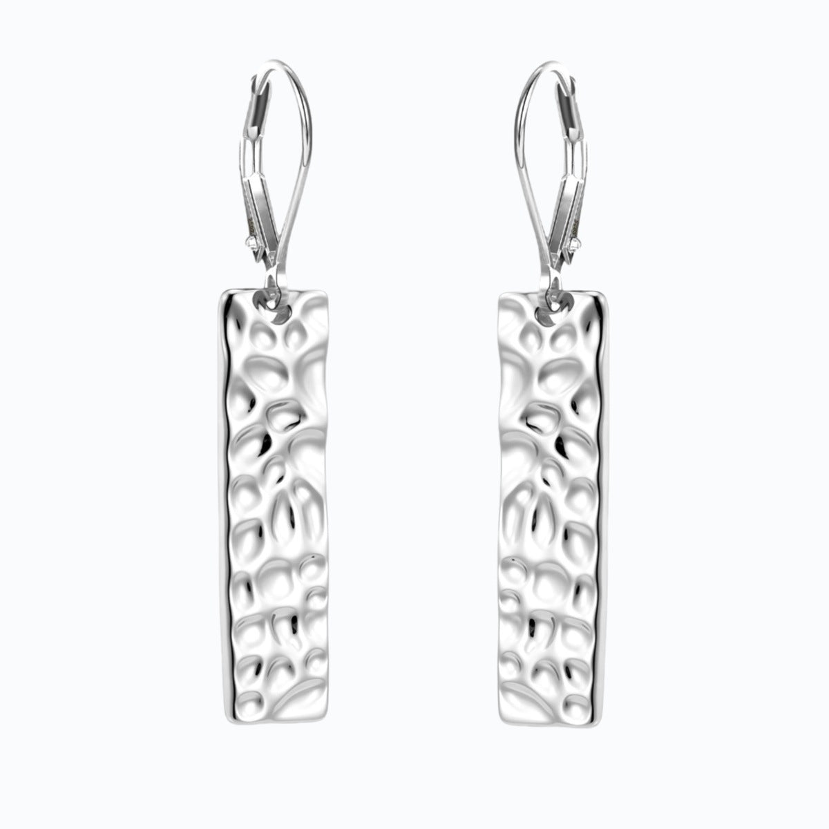 Brass real gold electroplating niche light luxury karst pleated earrings women's earrings -dropshippingabc.com