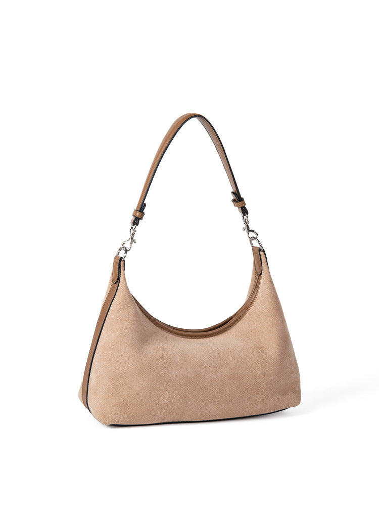 Suede Simple Hobo Bag - Autumn Winter Retro Versatile Handbag, Small Hobo Shoulder Bag for Women -dropshippingabc.com