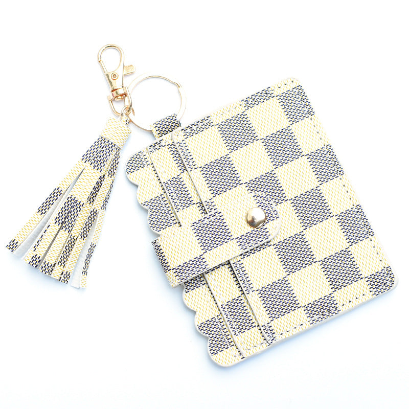 Women's Keychain Card Holder - Printed Front Pocket Wallet for Credit Cards & ID -dropshippingabc.com
