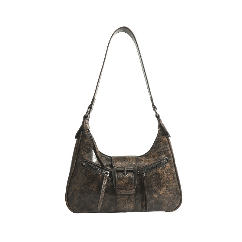 Women's Retro Hobo Shoulder Bag - Fashion Crescent Crossbody Bag with Vintage Design -dropshippingabc.com