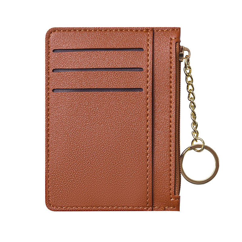 Ultra-thin new card bag for women, small and simple multi-card zipper change bag, large-capacity ID card holder, card holder. -dropshippingabc.com